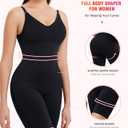 Eleady Womens Shapewear Bodysuit Full Body Shaper Seamless Butt Lifter Thigh Slimmer Sculpting Jumpsuit Compression Waist Trainer - Black, XXX-Large/ XXXX-Large