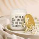 Mothers Day Gifts for Mom, Fathers Day Gift for Dad, Mom Birthday Present from Daughter or Son, Funny Christmas Presents for Grandpa Grandma Nana, Favorite Child Candles