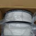 Creality 3D Printer Filament, PLA Filament 1.75mm Bundle 2Kg for 3D Printing, Ender PLA Filament No-Tangling, Strong Bonding & Overhang Performance, Accuracy +/- 0.02mm (White & White 2-Pack)