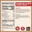 Kodiak Cakes Oatmeal Canister, Rolled Oats, High Protein, 100% Whole Grains (12 canisters), Best By: 7/15/2027