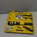 YUZES Hydraulic Crimping Tool and Cable Cutter, 12 AWG to 00 (2/0), 10 Tons Battery Cable Crimper Tool with 9 Crimping Dies, Crimping Tool for Cable Lug, Wire Terminal Lug