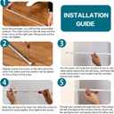 2 Pack Tension Rod Oval Spring Tension Curtain Rod Adjustable 22 to 36 Inches Small Short White Tension Rods No Drilling Spring Loaded Curtain Rods For Doors and Windows, 22-36 Inch, White