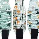 Langsprit Male Belly Bands for Dogs (Pack of 3) - High Absorbing Dog Wraps Male Washable - Reusable Dog Diapers (Fox,Cat,Polar Bear, Large)