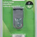 Hardware Essentials 851404 Fixed Staple Safety Hasp Zinc 2' - Wood Screws