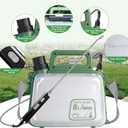 2 Gallon Electric Garden Sprayer, 7.4V Battery Powered Sprayer with USB Rechargeable Handle, Telescopic Wand, 4 Adjustable Nozzles, Battery Indicator, Shoulder Strap for Lawn, Plant Watering & Yard