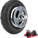 200X50 Premium Rear Wheel 8"x2" Tire Assembly Chain Sprocket for Chain Drive Razor E200 (Versions 36+) Crazy Cart DLX Dune Buggy ePunk PowerRider eSpark Electric Scooter Drifting Cart