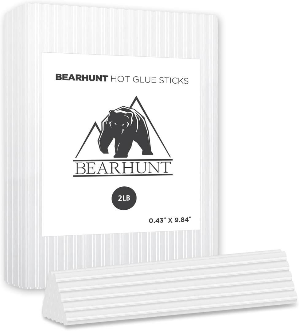 BEARHUNT Strong Hot Melt Glue Gun Sticks bulk (0.43" X 9.84"_2lb)
