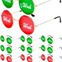 Kingdder 12 Pairs Christmas Party Sunglasses Supplies Joy Noel Merry Holly Hohoho Red and Green Christmas Decoration Friendsmas Sunglasses Party Favors for Holiday Photo Booth Game Supplies