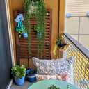 RECUTMS 6pcs Artificial Succulents Hanging Plants Fake Hanging String of Pearls Plant Faux Greenery Wall Plants for Spring Indoor Outdoor Home Bedroom Patio Garden Easter Decor