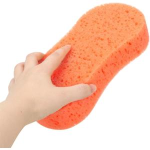 Ultimate Premium 5-Pack Coral Sponge Set - Extra Soft, Non-Scratch, Foaming & Large - Perfect for Car Washing, Household Cleaning and Fightingk (Orange)