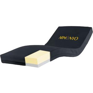 Hospital Bed Mattress - 100% Medical Grade Dual Layer Foam with Advanced 70D Waterproof Cover - Medium Firm - 80 x 36 x 5