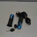 Electric Twist Throttle Grips, Electric Scooter Three Speed Throttle Handlebar, LED Battery Voltage Display Electric Bike Throttle Accelerator Aluminium Speed Control