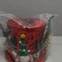 Christmas Tree Topper Projector Lighted 3D Red Christmas Tree Toppers Hat Rotating Star Snowflake Projector LED Lights Green Santa Gnome Christmas Tree Topper Hat Decoration Xmas Ornaments Party Decor