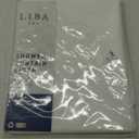 LiBa Waterproof Plastic Shower Curtain - Bathroom Shower Curtain Premium PEVA Non-Toxic with Rust Proof Grommets White 8G Heavy Duty Bathroom Accessories 72x72 - White