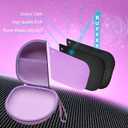 Headphone Headset Case for JLab JBuds Lux ANC/JLab Go Lux ANC/Lorelei X8/Beats/JBL/TOZO/BERIBES/Picun/KVIDIO Noise Cancelling Over-Ear Foldable Headphones (Purple)