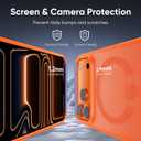Magnetic for iPhone 17 Pro Case Fits MagSafe Camera Len Protector*1 16FT Drop Resistant Matte Skin Feeling Back Cover Shockproof Slim Fit for iPhone 17 Pro Phone Case 6.3 inch,Orange