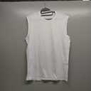 MIER Men's Workout Tank Tops UPF 50+ Swim Shirts Quick Dry Running Sleeveless UV Protection Muscle Tees (White) XL