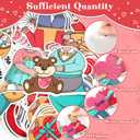 3 x 60pcs Valentine's Day Theme DIY Cutouts Couple Bulletin Board Decoration Set Couple Paper Cut-Outs Classroom Decor for Valentines Classroom DIY Photo Craft Party School Wall Door Supplies