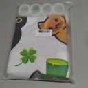 SVBright St. Patrick's Day Shower Curtain 72Wx72L Inch Cat Kids Cute Funny Cartoon Animal Spring Lucky Shamrock Clover Leaves Gold Coin 12 Pack Hooks Polyester Waterproof Fabric Bathroom Bathtub Panel