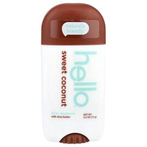 Hello Sweet Coconut Deodorant, 2.6 Oz