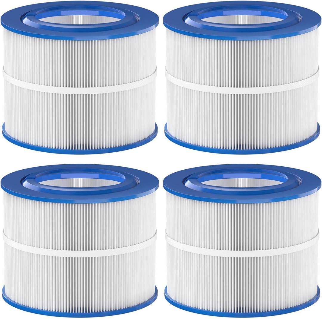 PBF40M Spa Hot Tub Filter Replacement Compatible with Pleatco PBF40M, Bullfrog Spas, Wellspring 30 Coreless 10-00282. 4 Pack (Blue)