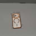 Magnetic Clear Glitter Case for iPhone 17 Pro Compatible with MagSafe Diamond Camera Lens Covers Women Cute Clear Glitter Diamond Rhinestone Sparkly Case for iPhone 17 Pro, Orange