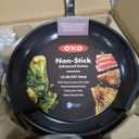 OXO Good Grips Non-Stick Enhanced Series 12-Inch Fry Pan Set, Hard Anodized Aluminum, PFAS-Free Ceramic Nonstick Coating, Dishwasher Safe & Metal Utensil Safe, 4pc