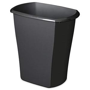 Sterilite 10519006 4 Gallon Kitchen Ultra Plastic Wastebasket Storage Trash Bin Can Container, Black