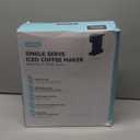 Single Serve Coffee Maker, Iced and Hot Coffee Machine for K Cup & Grounds, Compact Design, 40oz Removable Water Reservoir, 6 to 24 Oz Brew Sizes, Fits 7.3" Travel Mug, Black