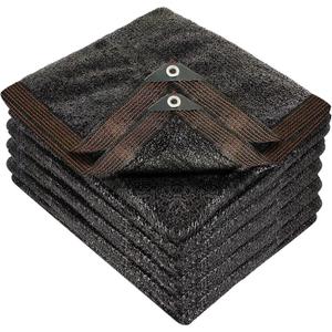 winemana 50% Black Shade Cloth, 20x 20 FT Durable Mesh Tarp with Grommets, Garden Sunblock Shade Cloth Shading Antifreezing for Plants Cover, Greenhouse, Barns Kennel, Patio, Tomatoes