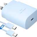 25W Super Fast Charging Cord Type C Block &10Ft USB C Android Phone Charger Cable for Samsung Galaxy S26/S25/S24/S24 Ultra/S24 Plus/S23 Ultra/S23/S23+/S22/S22 Ultra/S22+/S21Ultra/S20 Ultra/Note 20/10