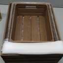 Soaoo 3 Pcs Decorative Nesting Wooden Crates for Storage Display, 3 Sizes Rustic Wood Decorative Storage Crates with Handle Farmhouse Crate Box Container(Vintage Rustic Brown)