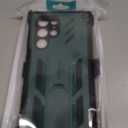 FNTCASE for Samsung Galaxy S22 Ultra Case: Built-in Screen Protector & Kickstand & Belt-Clip Holster, Full-Body Dual Layer Rugged Shockproof Protective Phone Cover-Jade Green
