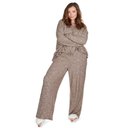 Women's Hacci Wide Leg Soft Lightweight Lounge Pants.M