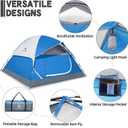 CAMEL CROWN Tents for Camping 3-4 Person Camping Dome Tent, Waterproof,Spacious, Lightweight Portable Backpacking Tent for Outdoor Camping/Hiking