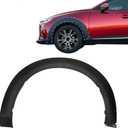 Mazda CX-3 2016-2022 2.0L l4 Front Left Fender Trim Arch Molding Trim, Black Plastic, MA1290104 D10E51W30C