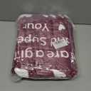 I Love You Mom Blanket for Mom, Valentines Gifts for Mom from Daughter Son, Birthday Gifts for Women Who Has Everything, Blanket Gift for Her, I Love You Mom Throw Blanket 60""50"", Burgundy