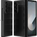 Case for Samsung Galaxy Z Fold 6, Hard PC Slim Fit Bumper Case, Anti-Scratch Shockproof Protective Phone Cover, Black