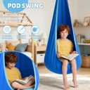 Sensory Swing with Stand for Kids, X-Shaped Frame, 330 lbs