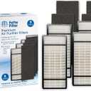 Fette Filter - Premium True Hepa H13 Filter H with Pre-Filter for Honeywell Model HPA-050 HPA-060 HPA-061 HPA-150 HPA-160 HHT-055 HHT-155 (QTY4) Part # HRF-H1 HRF-H2 HRF-B1 HRF-B2 Filter H (4+4)