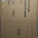 Marsmiles 27x40 Metal Picture Frame, Display 24x36 Pictures with Mat or 27x40 without Mat, Aluminum Photo Frame Covered by Real Glass for Wall Display Home Office Gallery, Silver, 1 Pack