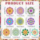 WinnerWhy 30 Sets Spring Mandala Suncatchers Crafts for Adults, Easter Holi DIY Stained Glass Art Kits Paint Your Own Window Ornaments for Mother's Day Party Birthday Activity Home Decor
