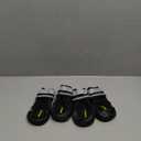 QUMY Dog Shoes for Large Dogs, Medium Dog Boots & Paw Protectors for Winter Snowy Day, Summer Hot Pavement, Water-Resistant in Rainy Weather, Outdoor Walking, Indoor Hardfloors Skid-Resistant Sole Size 8: 3.0''x3.3"(W*L) (Pack of 4), Black