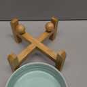 Petygooing Raised/Elevated 15Slanted Ceramic Dog Bowl for Small Breeds,Tilted Anti Slip Pet Bowl,Food Water Dish with Stand for Cats and Small Dogs Puppy 13.5 OZ (5.1In / 1.7 Cups) Blue Sky