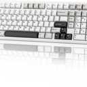 EPOMAKER X Aula F99 PRO Wireless Gaming Keyboard with 8000mAh Battery, Hot Swappable Creamy Keyboard, 2.4GHz/Type-C/BT5.0, NKRO, RGB Backlit for Win/Mac/Gaming (Black&Grey&White)