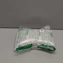 100pcs Kraft Bags with Window 3.5x5.5 Inches White Reusable Sealable Zip Lock Food Storage Stand up Paper Pouches for Home or Business