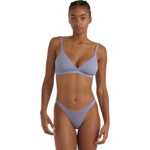 Organic Basics womens Soft Touch Veil Thong Underwear (XX-Large, Silver Mist)