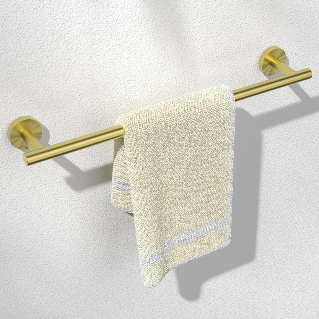 Towel Bar for Bathroom
Stainless Steel Bathroom Towel Rack Wall Mounted, Modern Home Decor Bath Towel Holder with Hardware Accessories (Total Length 16 Inch)