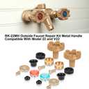 RK-22MH Repair Kit Metal Handle,Outside Faucet,Compatible with Woodford Model 22, Model V22