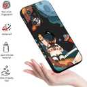 for Samsung Galaxy A52 5G Case, Creative Flower Designs Soft Silicone Drop Protective for Galaxy A52 and for Galaxy A52S 5G Phone Cover, Astronaut Black